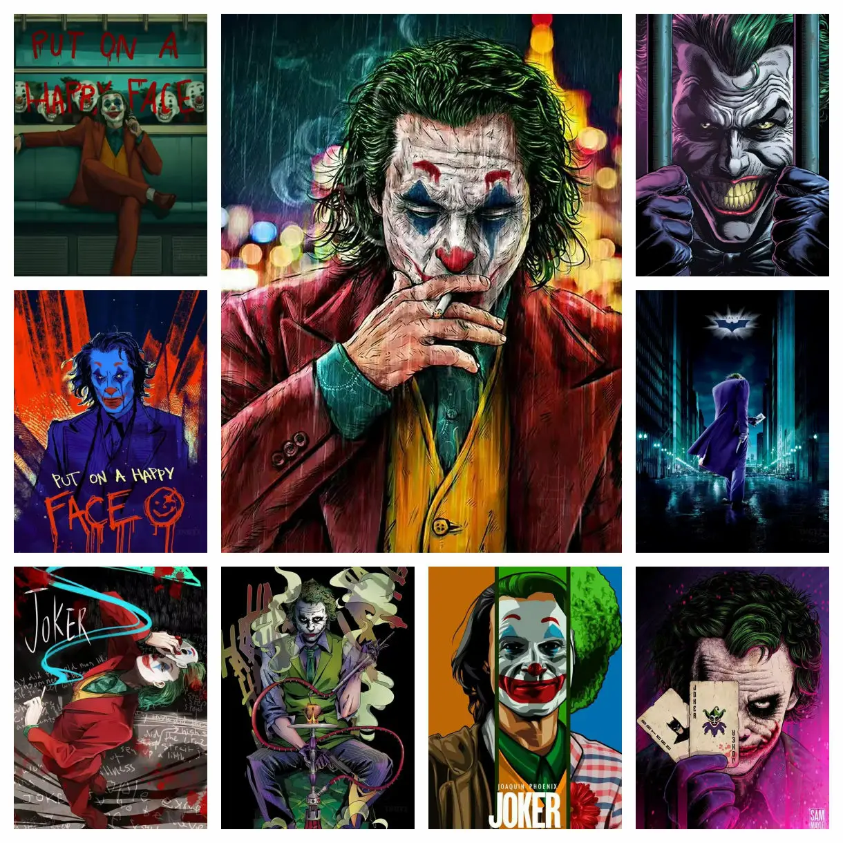 Mosaic Embroidery Diamond Painting Joker DC Movie 5D Art Cross Stitch Pixel Pictures Printed Home Decoration New Collection Gift