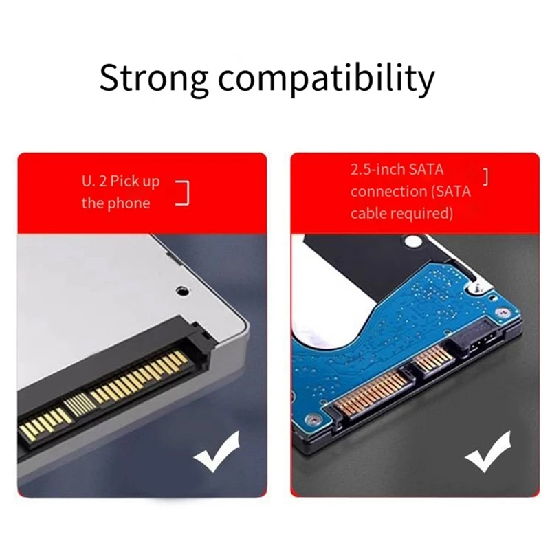 PH46-2 Dual-Disk SFF8639 U.2 NVME And SATA 2.5-Inch Hard Drive To PCIE4.0 Split Card