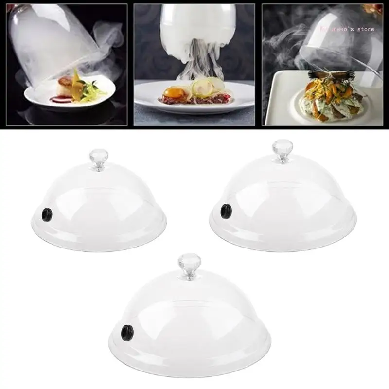 การสูบบุหรี่ Cloche การสูบบุหรี่ Cloche โดมสำหรับสูบบุหรี่ค็อกเทลขนมหวานอาหาร