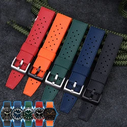 Tropic Rubber Watch Strap 20mm 22mm Band Correa For SEIKO SRP777J1 HUAWEI GT2 HONOR High Quality Diving Waterproof Bracelet