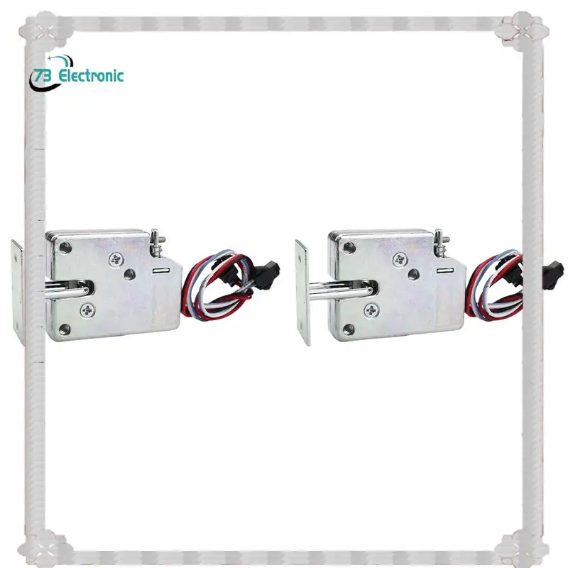 

24-часовая доставка, 2X дверной замок шкафа для хранения, 12 В постоянного тока, мини-электрический замок ящика шкафа управления