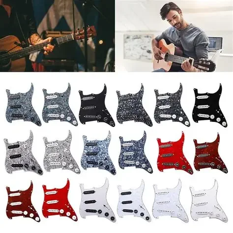 pastillas-de-guitarra-alnico-5-pastillas-sss-de-bobina-unica-golpeador-cargado-cubiertas-de-pastilla-amarillas-juego-de-golpeador-de-guitarra