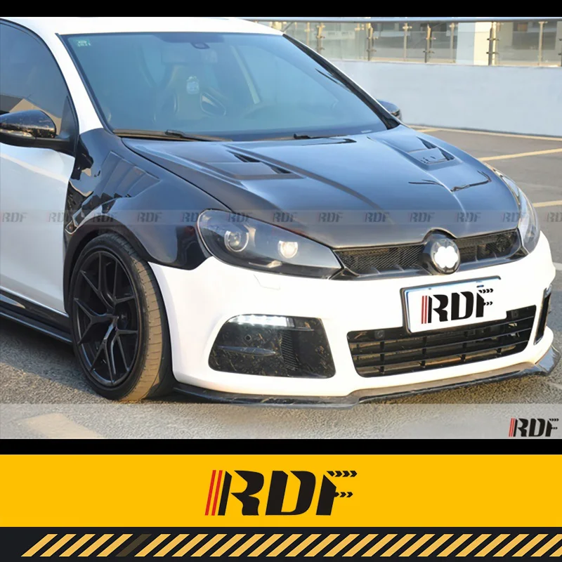 Suitable for  VW GOLF 6 GTI R20 R Volkswagen GOLF 6 GTI R20 R Carbon fiber ASPEC Hood MK6 Front Engine Hood Bonnet Air Vented In