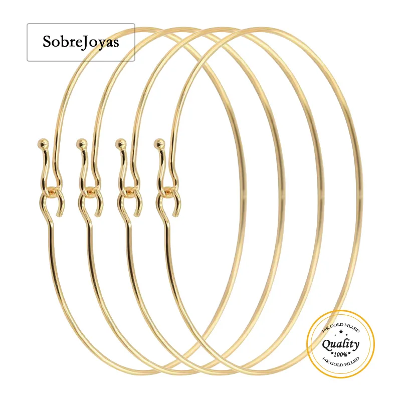 

14K Gold Filled Cuff Bangle Bracelet 7 Inches Minimalist Design Gift for Her