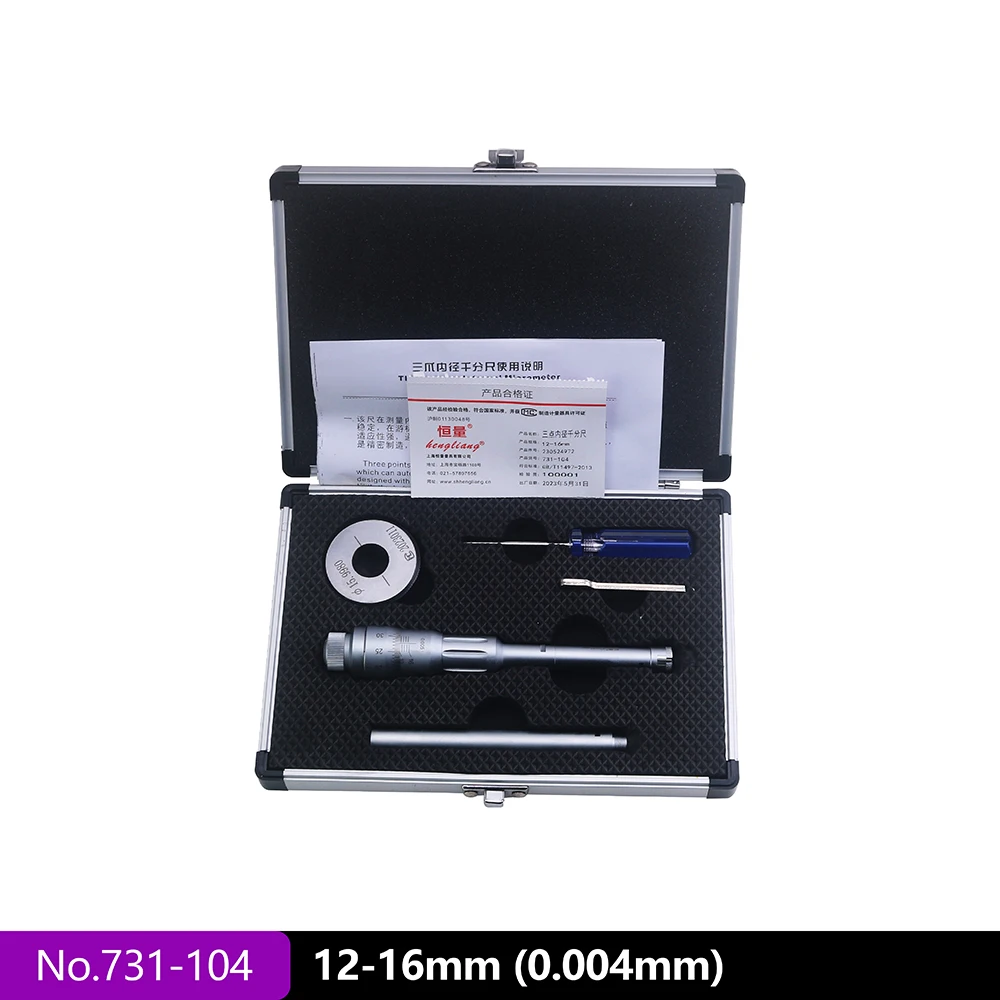 6-50Mm Drieklauw Binnendiameter Micrometer Driepunts Interne Meting Binnendiameter Micrometer Opening Hoge Precisie