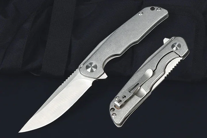 

Карманный складной нож Paodin CRK 3720, 8CR13MOV, лезвие, стальная ручка с ЧПУ, тактические спасательные ножи для охоты, кемпинга, EDC, инструмент для выживания