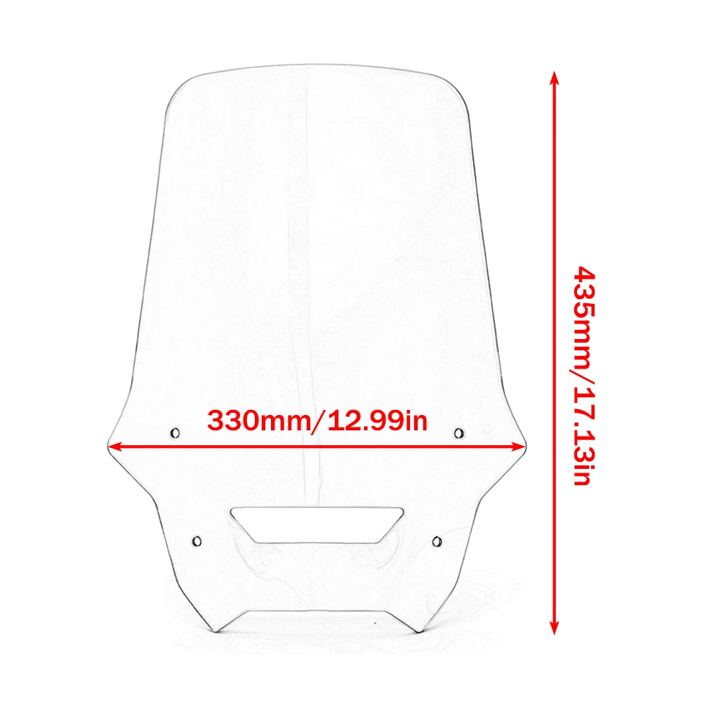 Motorradzubehör für Honda NX400 NX500 2024 2025 2026 Windschutzscheibe Windschutz Windabweiser NX 400 500 – Detail 2