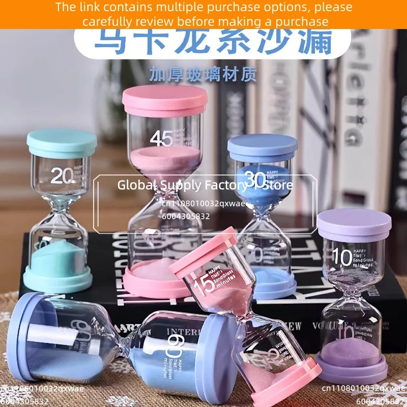 Creative Hourglass Timer for Kids Students 20/30/60 Min Sand Timer Study Time Management Desk Decor Gift