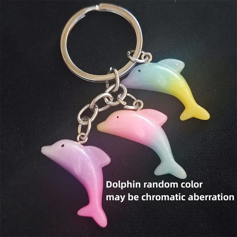 Portachiavi unico simpatico delfino portachiavi animale ciondolo donna uomo accessori gioielli regalo