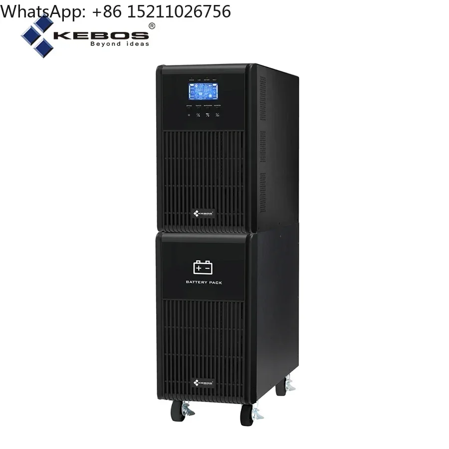 Kebos KH11-3K (L) Commercial 3000va Single Phase Short Circuit Protection Uninterruptible Battery Backup Power Supply Online Ups