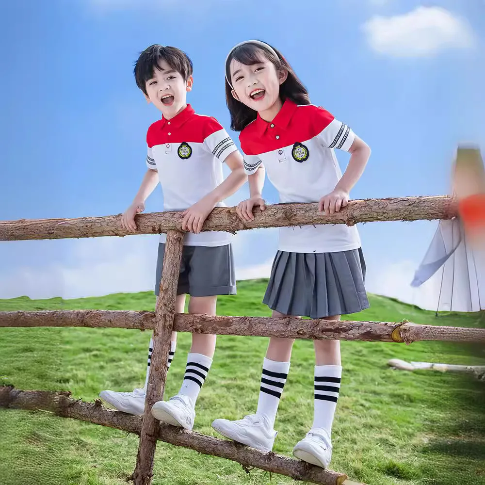 Leistungs kleid Schuluniform für Grundschüler Sportart zweiteilige Kinder Abschluss Performance Kleid