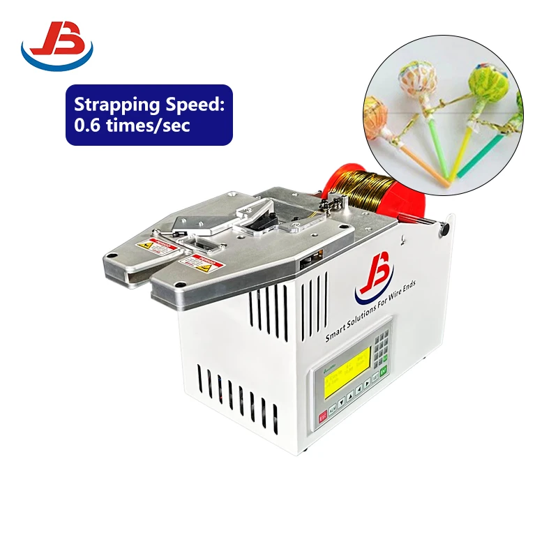 JB-520 Semi-Automatic Packing Twist Tie Machine Electrically Driven for Food Beverage Textiles Apparel Chemical Commodity