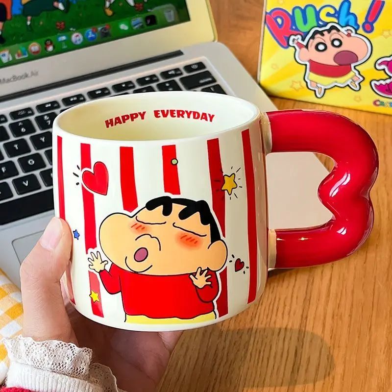 크레용 신짱 노하라 시로 영화 및 텔레비전 주변 세라믹 머그잔 고가 소녀 홈 오피스 애프터눈 티 커피 컵
