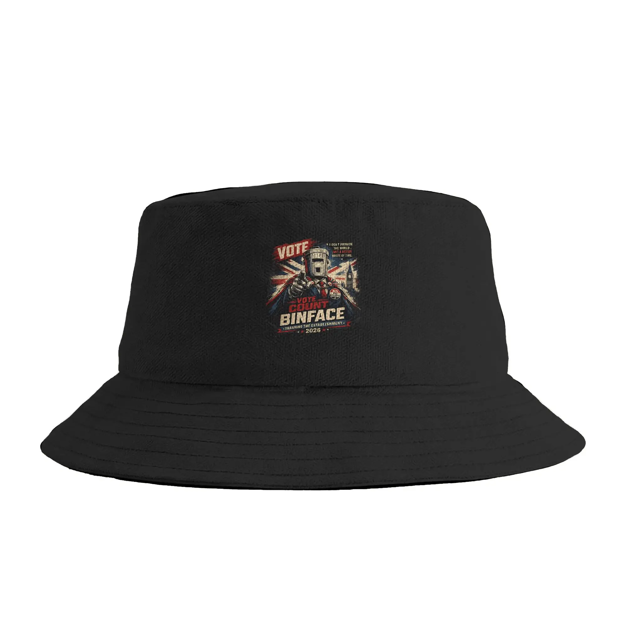 Count Binface Bucket Hat  Outdoor Fisherman Caps Foldable Travel Hiking Visor Hats For Unisex Retro Design Cap