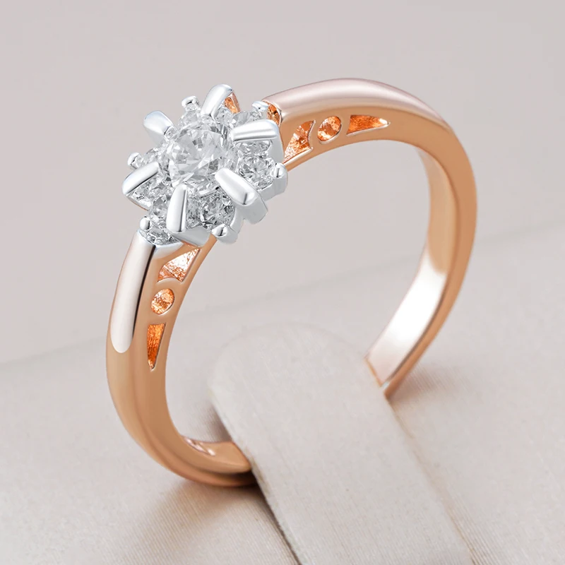 Kinel-anillos turcos de lujo para mujer, joyería de estilo Vintage, diamantes de imitación completos, anillo de flor de cristal azul grande y ancho,