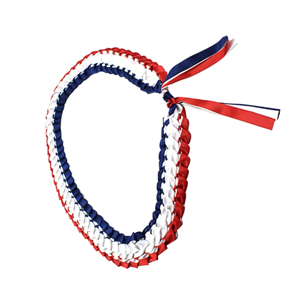 

Graduation Ribbon Wreath Handmade Colorful Honor Cord Lightweight Durable For Ceremony Party Decorative Graduate Accessory