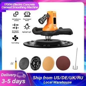 Elektrischer Betonlöffel mit Mixer, Abschleppmaschine, Wandweichspurpolizier, Betonglättung, Zementmörser, AC 1700W 12 Hauptverkaufsmaschine - №4