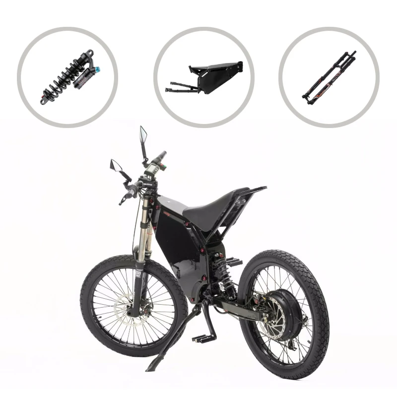 1000W 2000W 3000w 5000W 8000W Dual Suspension Electric Mountain Enduro Bike Steel Frame