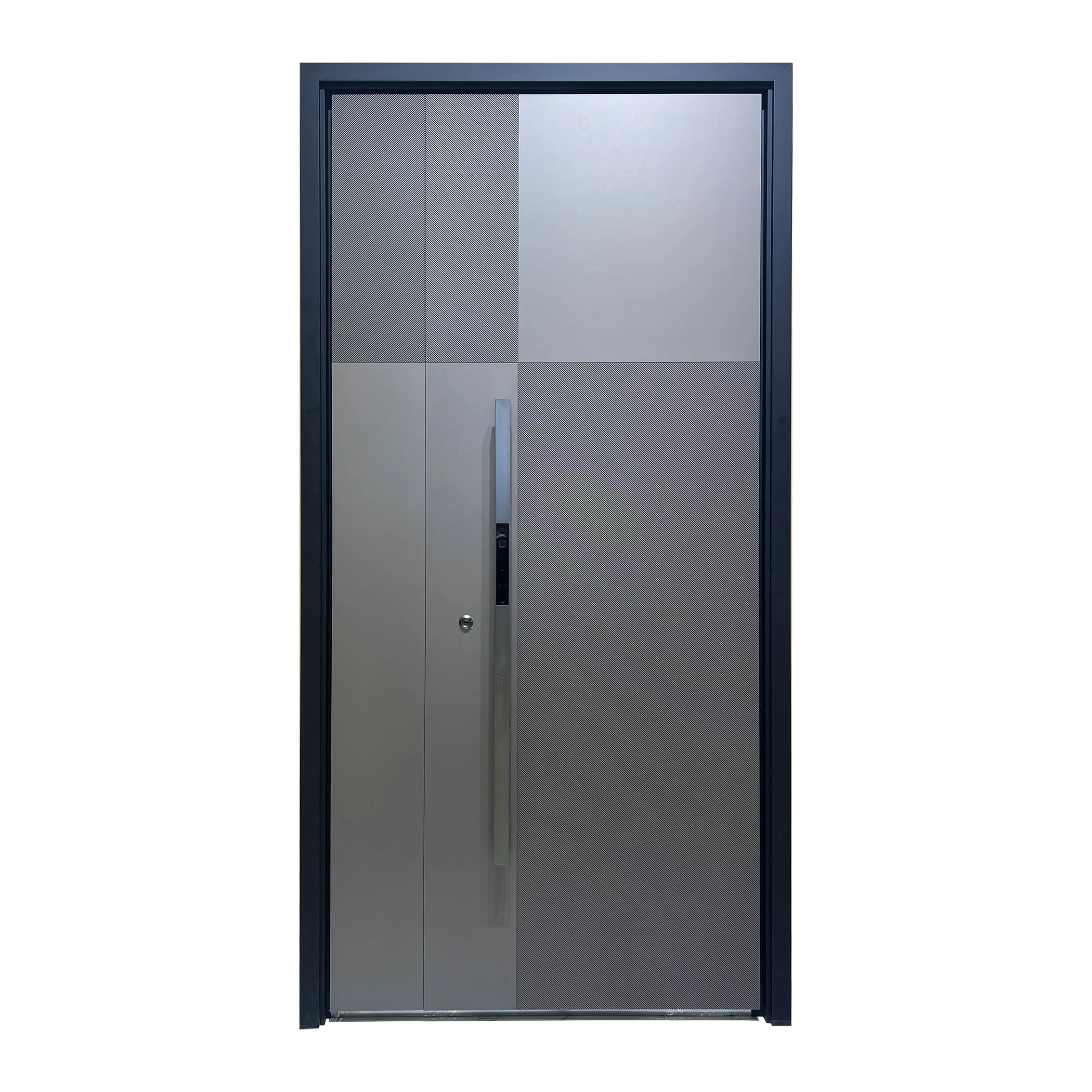 Hot Sale Modern Exterior Metal Anti-Theft Door Stainless Steel Hinged Security Front Entry Doors