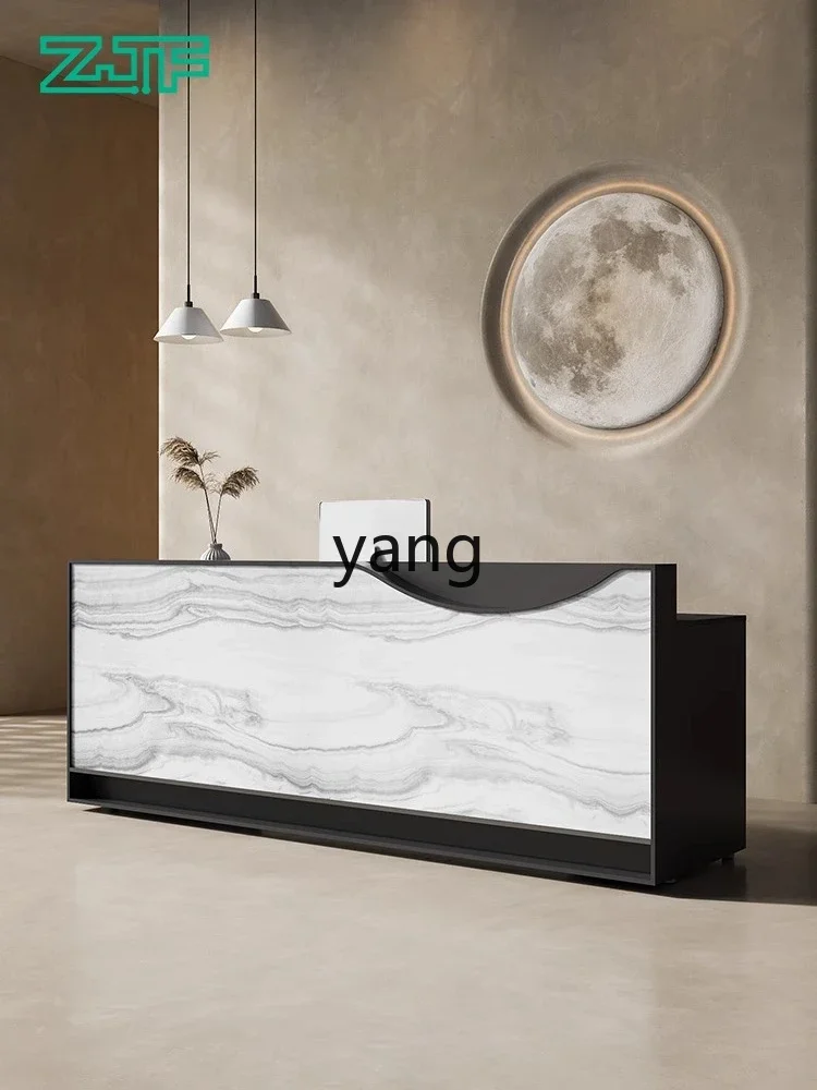 LH Creative Cashier Bar Table Marble Service Desk Company Front Desk Reception
