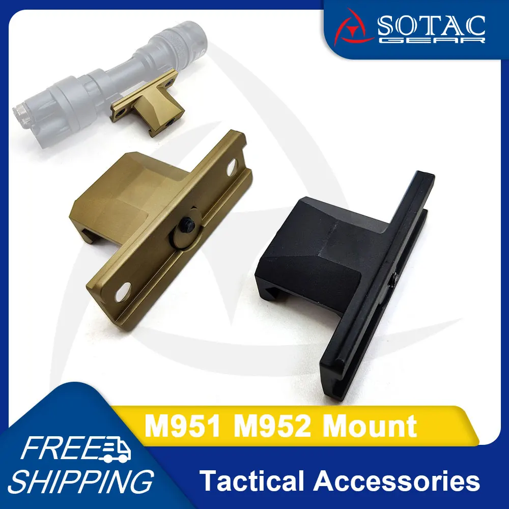 

SOTAC GEAR Weapon Flashlight Mount Outdoor Light Mounting Base with Full Markings Tactical Accessories