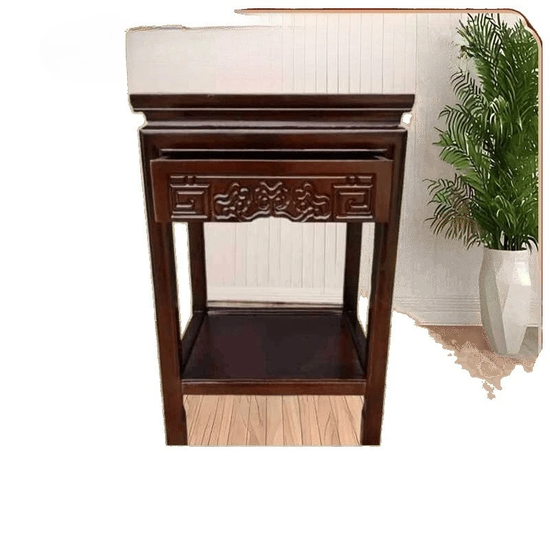 

Solid wood corner a few sides, sofa side a few indoor new Chinese phone table, living room fish tank rack, strange stone table