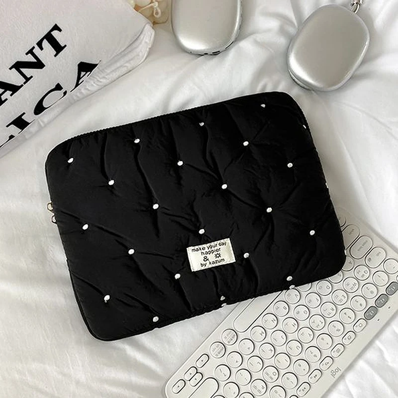 Polka Dot Laptop Sleeve For 13-14 Inch Devices Universal Protective Case Fits MacBook Air/Pro, Dell, HP Shockproof Tablets Bag