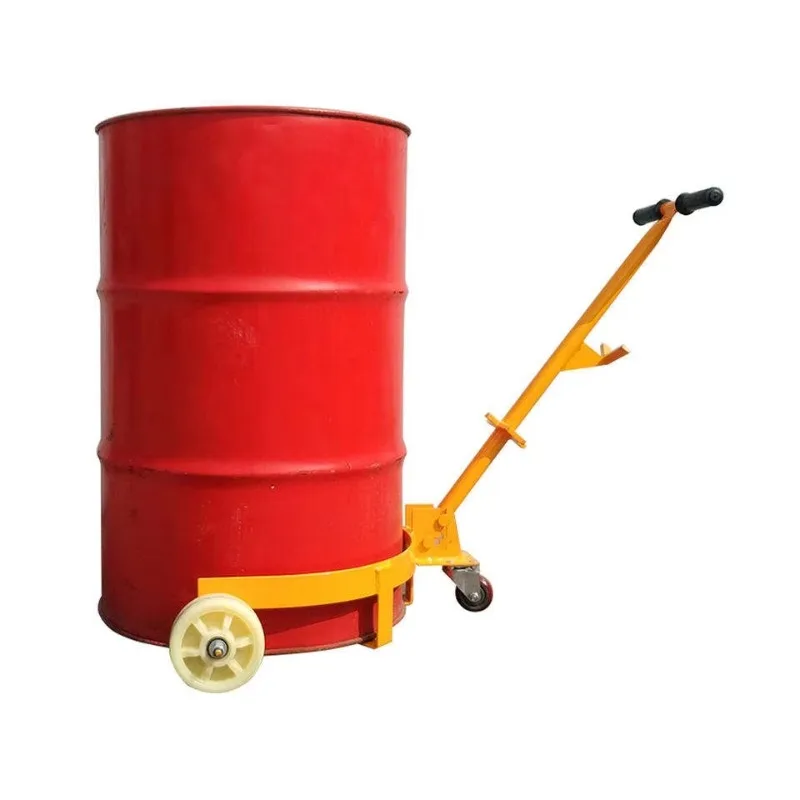 Manual Drum Trolley Clamp Type Barrel Mover For Iron And Plastic Barrel Warehouse Loading Transport Cart Stable Structure Solid