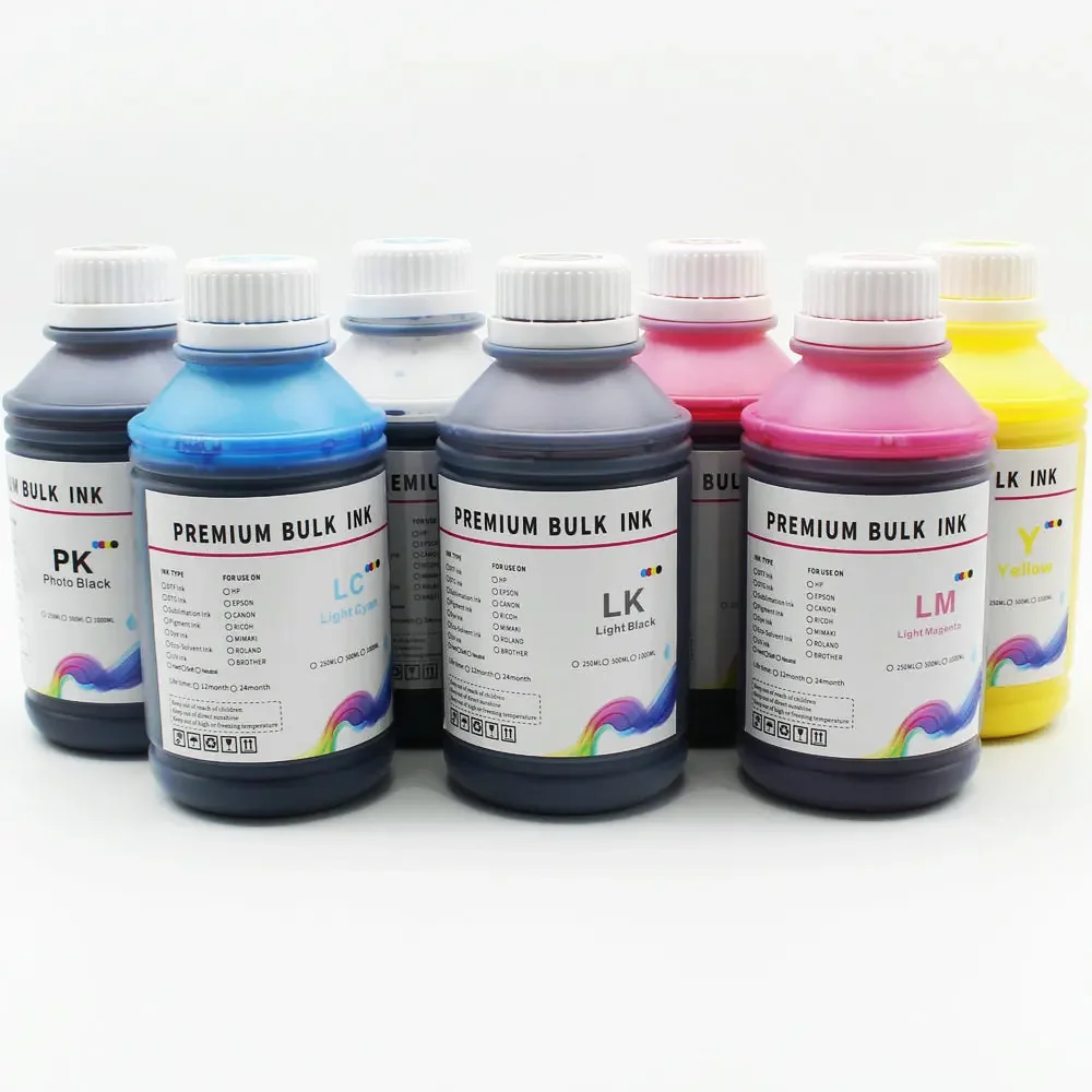 5 Colors 500ML Pigment Ink for Epson T3000 T5000 T7000 T3200 T5200 T7200 T3270 T5270 T7270 T3070 T7070 9700 7700 Premium Ink