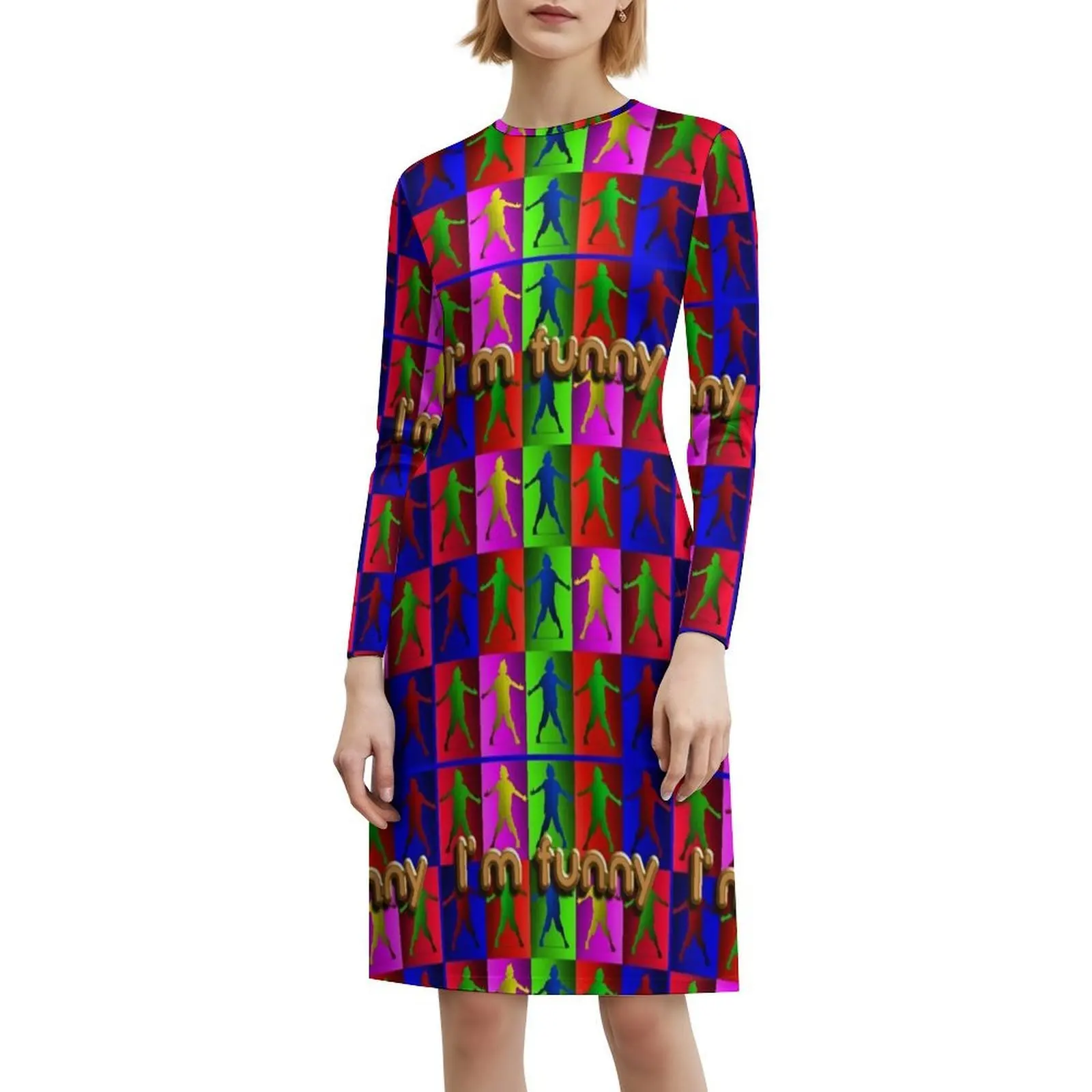 مضحك مهرج Preppy نمط فستان قصير للنساء ألف خط فضفاض صالح فستان يوم غير رسمي مضحك مهرج الجمالية الرجعية خمر مساء #6