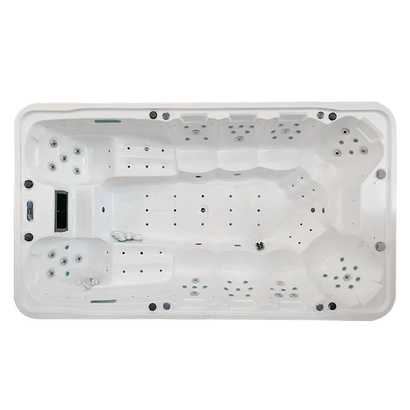 LMM4m hotel outdoor intelligent large heated pool villa hot spring multi-person surfing spa bubble pool