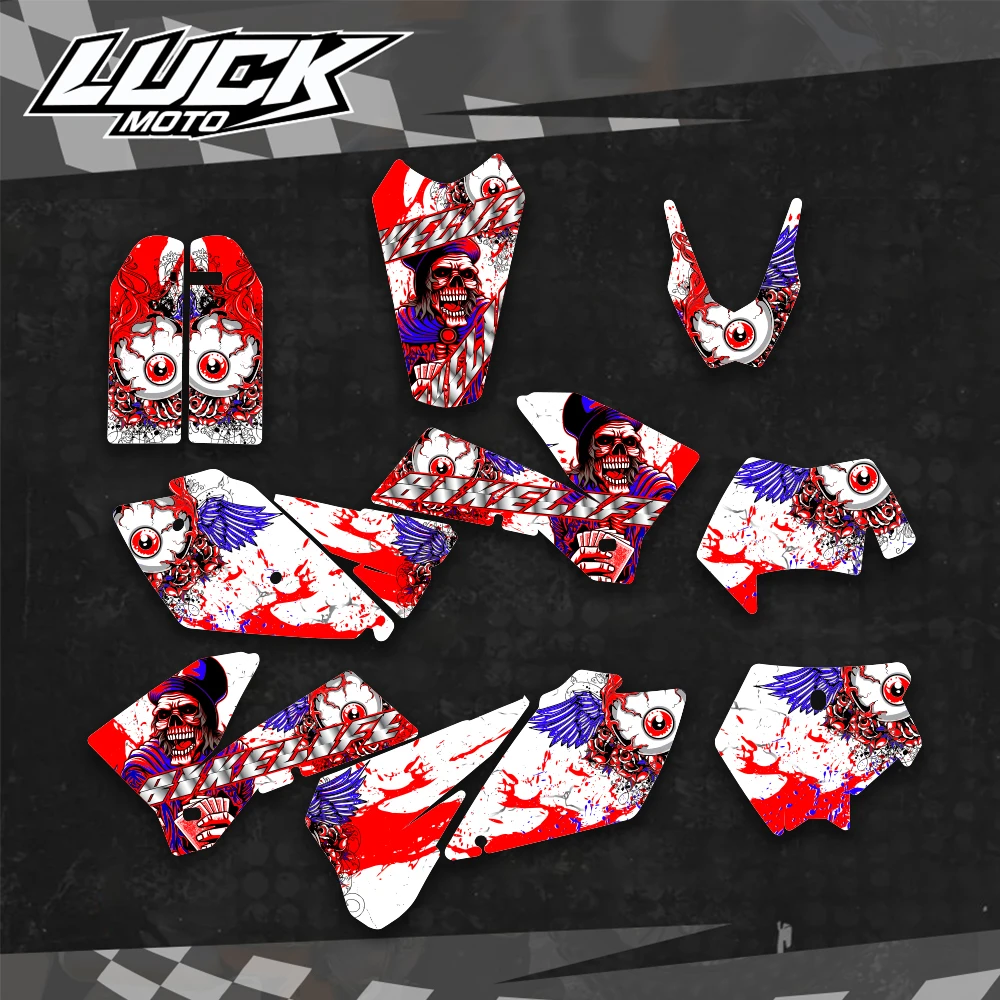 

Motorcycle Full Graphic Background Decal Sticker for KTM EXC 125 200 250 300 400 450 525 2005 2006 2007 Decoration Customize