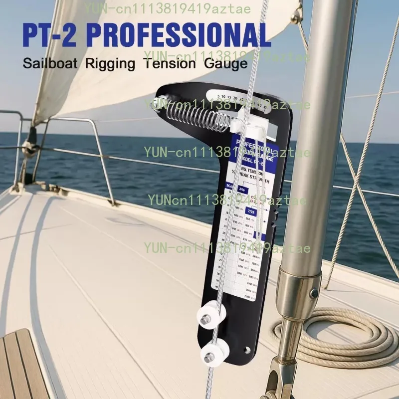 Sailboat Rigging Tension Gauge Professional Aluminum Alloy Sturdy Premium Accurate Wire Rope Standing Rigging Tool Force Gauge