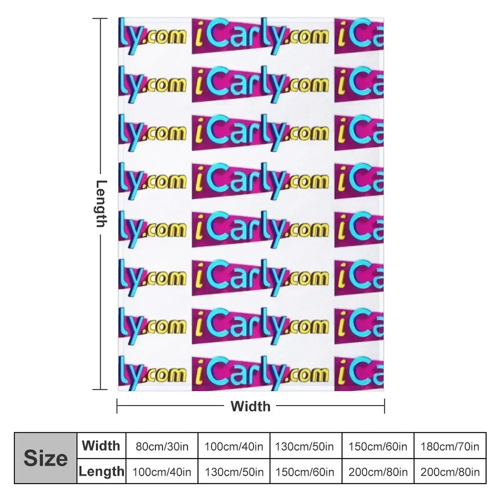 icarly.com Throw Blanket couch cozy soft plush fuzzy picnic outdoor blanket