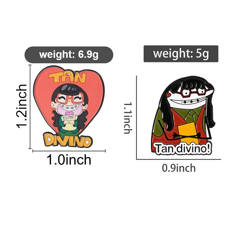 2-3 Stück Comedy-TV-Serie Ugly Girl Emaille-Pin Perry der Platypus Anime Turbo Granny Glückskatze Brosche Anstecknadel Schmuck Geschenk für Freunde – Detail 4