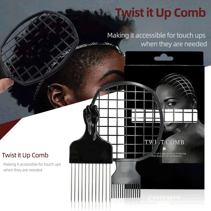

1 шт., щетка для завивки дредов, хип-хоп, укладка волос, химическая завивка, разглаживающая чистящая расческа, профессиональный многофункциональный инструмент