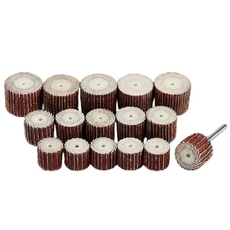 

10Pcs Abrasive Flap Wheel Sander Polishing Grinding Accessories Tool Disc For Dremel Rotary Tool Louver Wheel Polishing Wheel