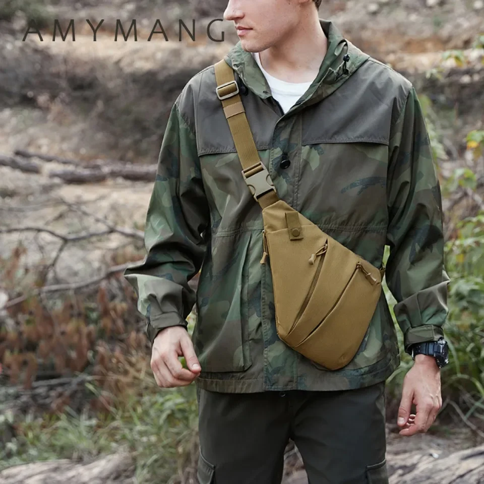 Chest Bags Camouflage Waterproof Tactical Bag Single Shoulder Bags for Men Waterproof Nylon Crossbody Bags Male Messenger Bag