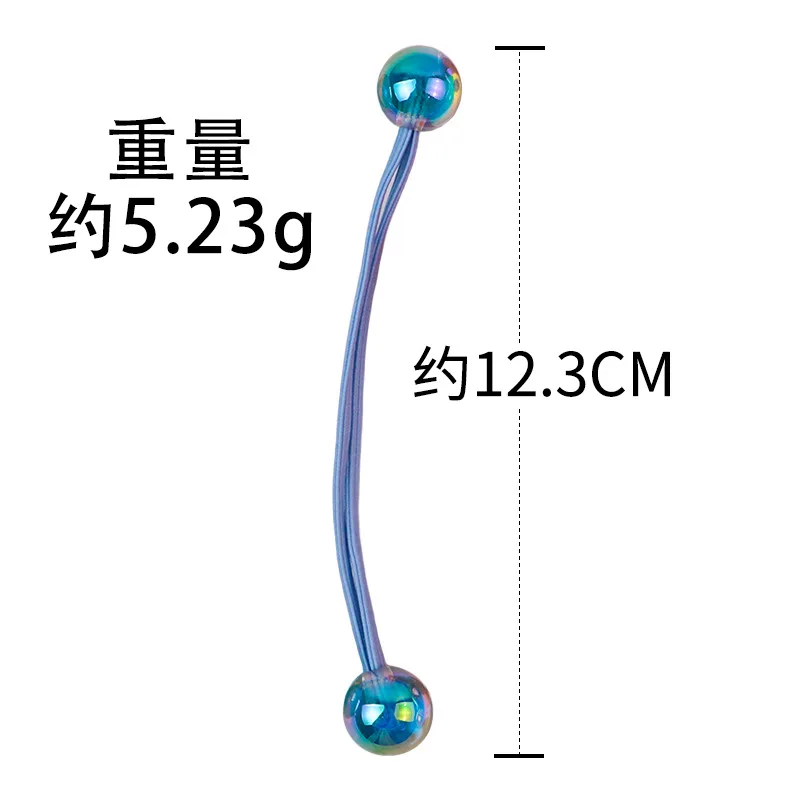 カワイイポニーテール,韓国色のボールが付いた輪ゴム,1セットあたり2個