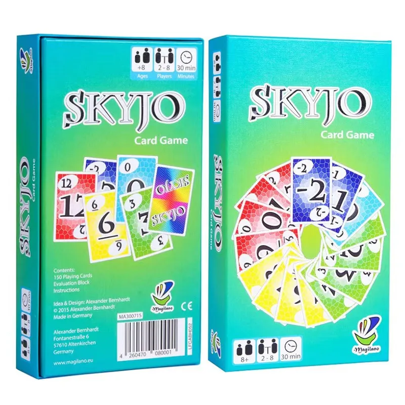 SKYJO by Magilano - An entertaining card game suitable for both children and adults. Very suitable for playing, entertaining, an