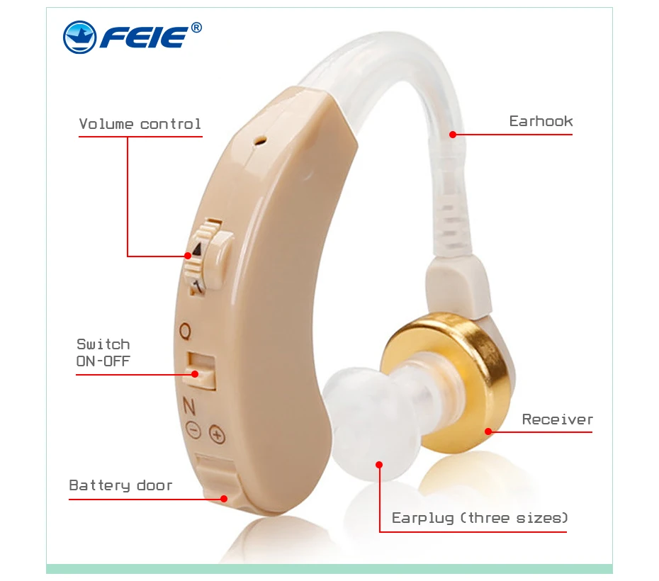 2023 Audifonos Hearing Aid Digital Sound Amplifier Air Conduction Wireless Headphones for Deaf Elderly Ear Care Hearing Aids