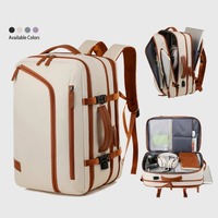 Waterproof Travel Backpack Expandable Large Capacity Luggage Bagpack USB Charging Port 15.6inch Computer Bag Working