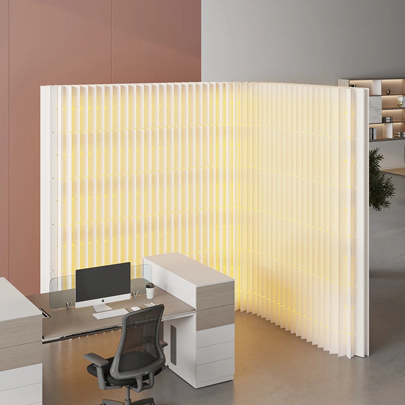 Lighted Room Divider, Freestanding Privacy Screen, Foldable Movable Decor Fake Wall, Multi-scene for Home Shop Exhibition