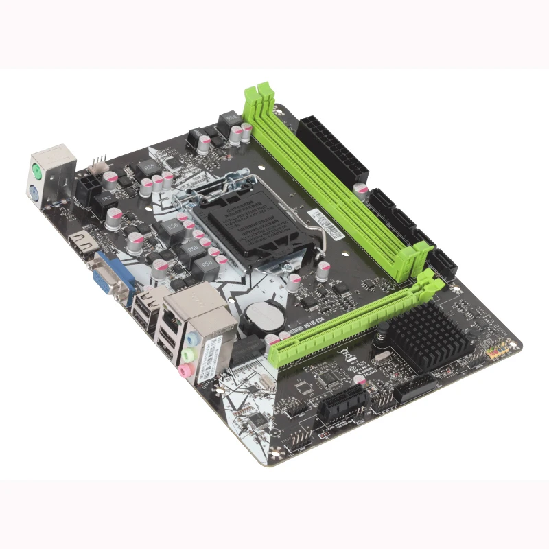 For MAXSUN Desktop Computer mATX Motherboard H61 1155 DDR3 4 SATAII Perfect Tested MS-Earthshaker H61M-V3H