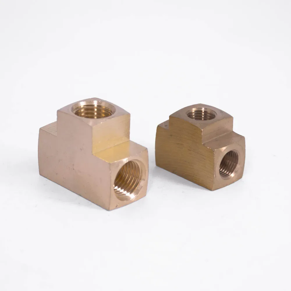 

1/8" 1/4" 3/8" 1/2" NPT Female Tee 3 Ways Brass Pipe Fitting Coupler Connector Water Gas Fuel