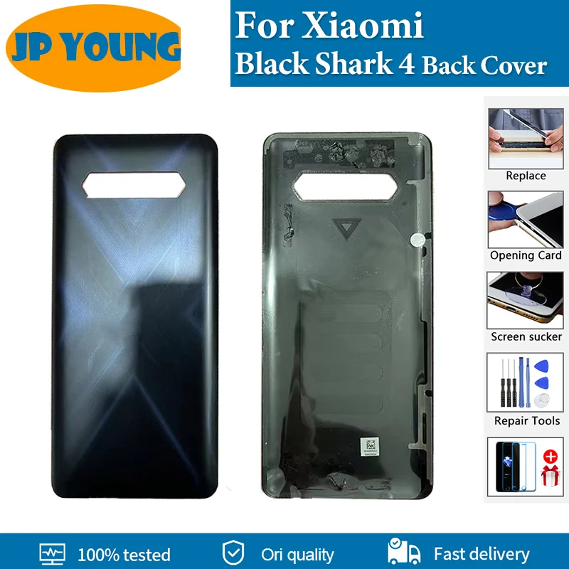Cubierta trasera de cristal para batería de Xiaomi Black Shark 4 Shark4, carcasa trasera de calidad AAA+ para SHARK PRS-H0/A0 SHARK KSR-A0