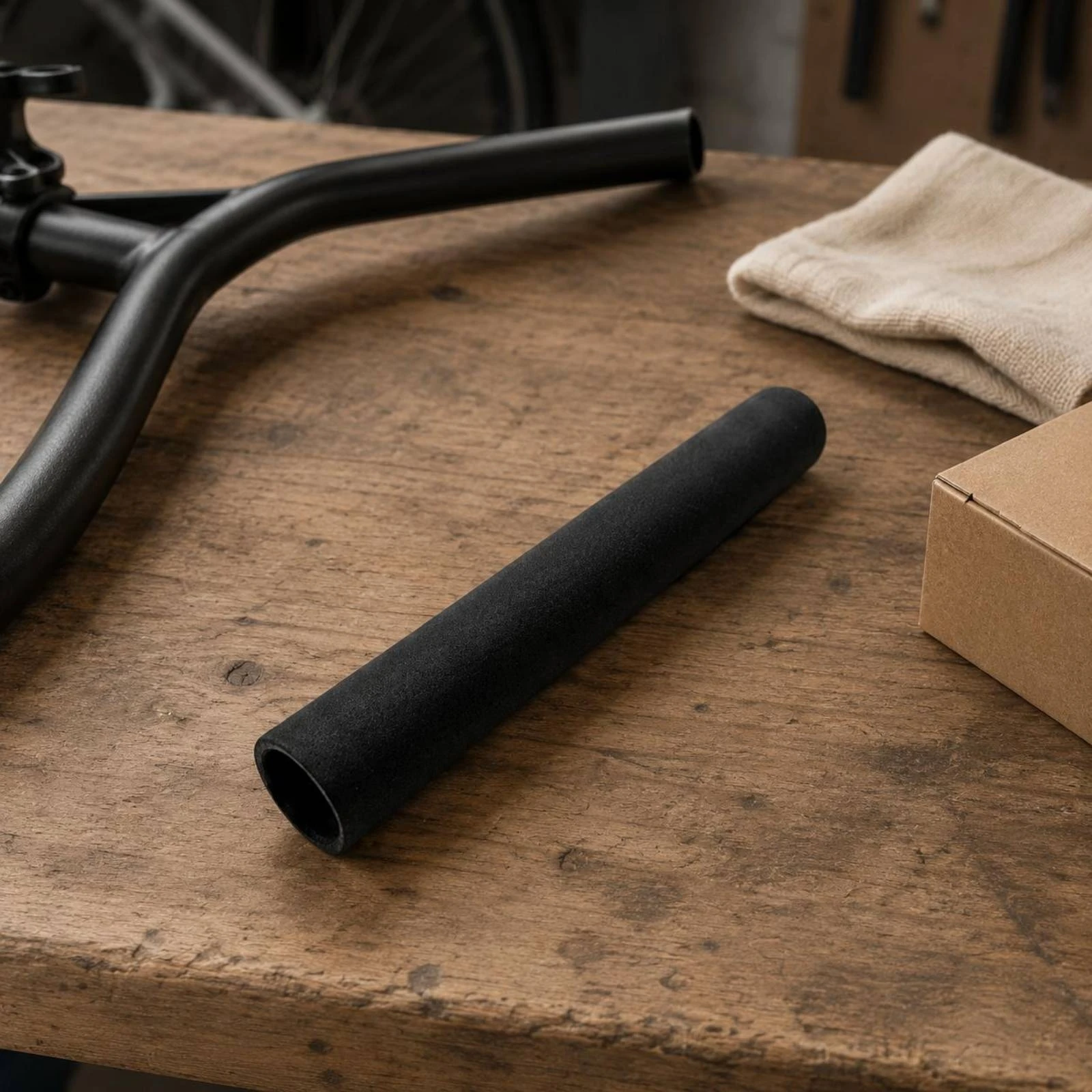 Picture 4: Shock-absorbing Rough Texture Handle Grip Fitness Gear Cover Gym Accessory Sleeve for Bicycle Handlebars