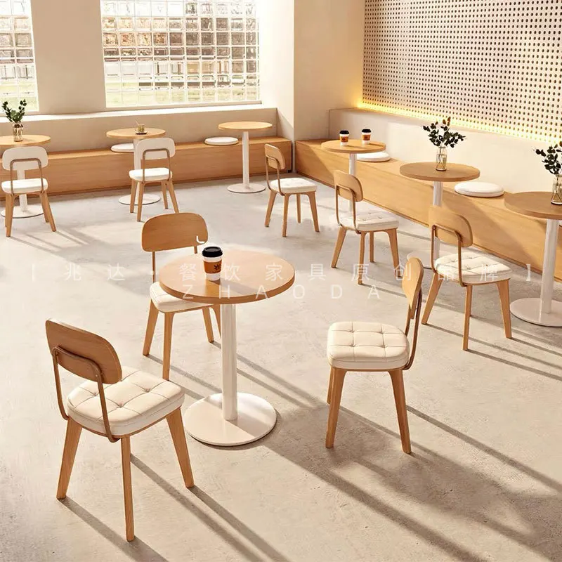 

Internet celebrity Cream Style Card Seat Sofa Bench Italian Minimalist Cafe