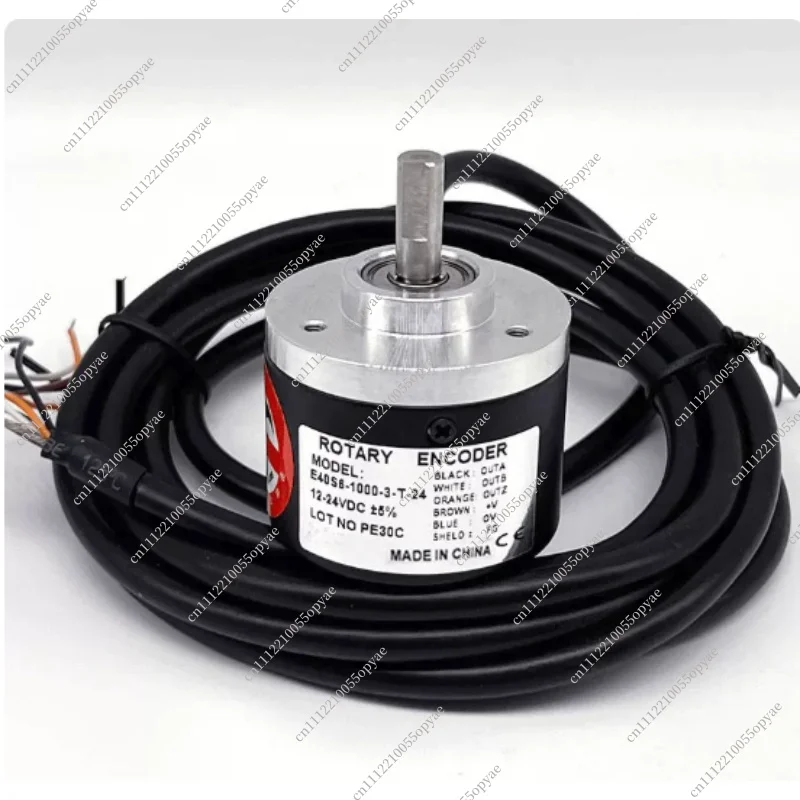 E40S6 3-T-24 Incremental Rotary Encoder Photoelectric Encoder 12-24VDC Shaft Type Position Sensor