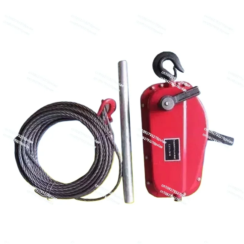

Wire Rope Lever Hoist 1.5 Tons 3 Hand Hanging Basket Hand Plate Ton Brush Exterior Wall Manual Pull
